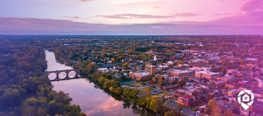 Aerial view of Virgina