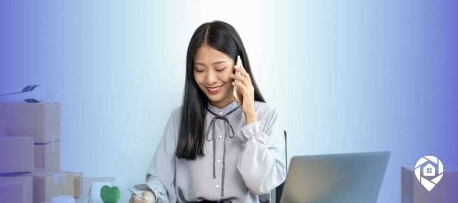 Real estate investor making cold calls to find off-market deals.