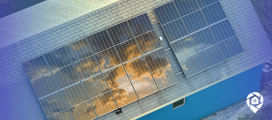 Residential rooftop solar panels on a home, illustrating selling more solar installations before federal tax credits expire.