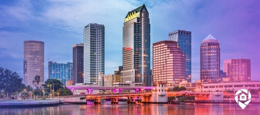 Skyline view of the housing market in Tampa, FL.
