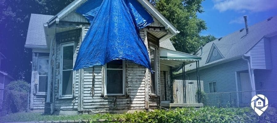 Distressed property targeted for real estate wholesaling and off-market investment deals.