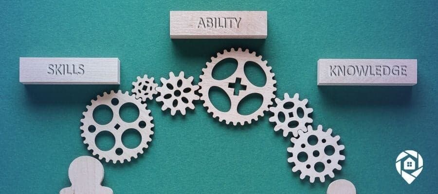 Real estate success through skills, knowledge, and ability.