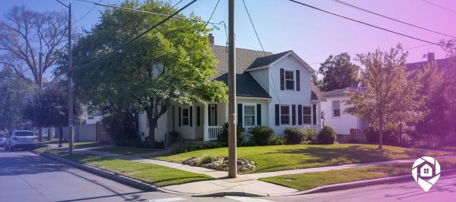 House on a corner lot