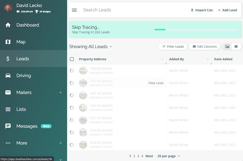 Bulk Skip Tracing Desktop App