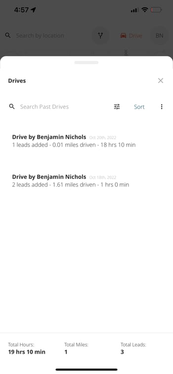 DealMachine Driver Session Tabs DealMachine Driver Session Tabs