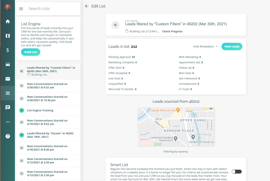 RealEstateLeadsListBuilder RealEstateLeadsListBuilder
